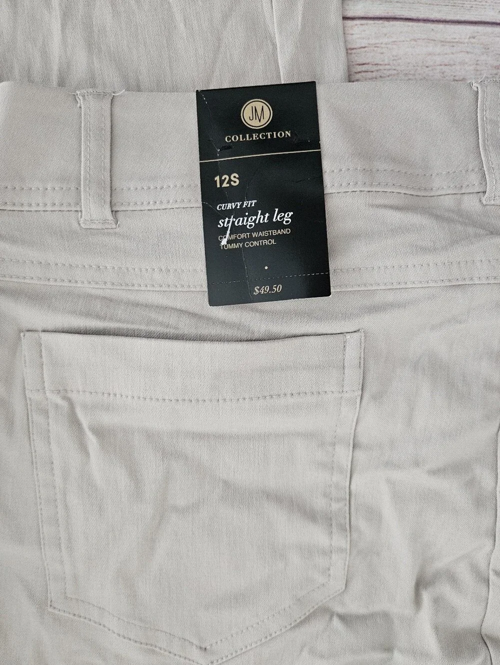 JM Collection Tummy Control Straight Leg - Picture 5 of 6